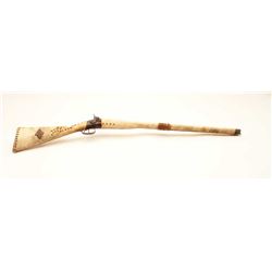 18AP-38 TACKED SHOTGUNIndian-style tacked and wrapped percussion  SxS exposed hammers shotgun.     (