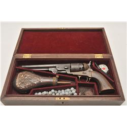 18AP-25 REPRO 5515Reproduction percussion revolver, engraved  brass frame, .44 caliber, 7.5” octagon