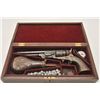 Image 1 : 18AP-25 REPRO 5515Reproduction percussion revolver, engraved  brass frame, .44 caliber, 7.5” octagon