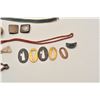 Image 2 : 18BW-1 MISC LOTGroup of Japanese sword parts including fine  silver habaki, D-guard, others. 19th an