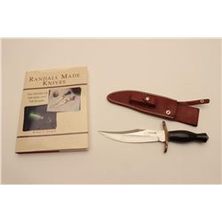 18CD-2 RANDALL BOWIEUnusual Randal Bowie with clip point and  radical shaping. Numbered 128 on the r