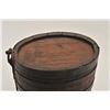 Image 4 : 18AL-8 BBL CANTEENAmerican barrel canteen from revolution to  mid-19th century. 10” x 7”. No spout. 