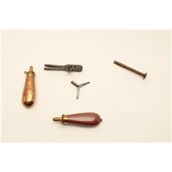 18AL-75 MISC. LOTPercussion accessories lot including an  English Sykes brass bag mold, a Dixon bras