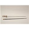 Image 2 : 18AR-17 FRENCH SMALL SWORDFrench small sword circa 18th century with  cast brass hilt showing gold g