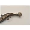 Image 4 : 18AR-32 LONG FLINTLOCKEuropean made for mid-eastern trade flintlock  pistol with silver mounts and b