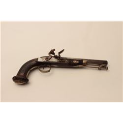 18AR-36 FRENCH FLINTLOCKFrench Empire period flintlock navy style  pistol circa about 1810-1830. Mea