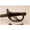 Image 2 : 18AL-65 1840 HEAVY CAV. SWORDModel 1840 Heavy Cavalry sword with metal  scabbard, brass guard and po