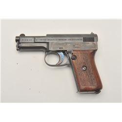 18AA-12 MAUSER POCKET #53405Mauser Model 1910 Pocket semi-auto pistol,  .25 caliber, Serial #53405. 