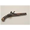 Image 5 : 18AR-38 FLINTLOCK ENGLISHDragoon size English flintlock pistol marked  “Thomas” on the lock. Measure