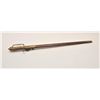 Image 4 : 18AR-14 HUNTING SWORDHunting sword with brass mounts, stag grip  and brass mounted leather scabbard;