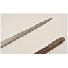 Image 9 : 18AR-14 HUNTING SWORDHunting sword with brass mounts, stag grip  and brass mounted leather scabbard;
