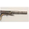 Image 7 : 18ASS-4 UNDERHAMMERUnderhammer percussion pistol, un-marked  maker, brass grip strap, wood grip, no 
