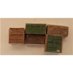 18AL-10 5 BOXES COLL. CARTRIDGESLot of 5 misc. collector cartridge boxes  (some boxes only); all shr
