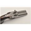 Image 3 : 18ASS-3 DOUBLE PERCUSSIONDouble SxS percussion pistol, engraved, wood  grip, in overall fair to good