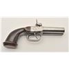 Image 4 : 18ASS-3 DOUBLE PERCUSSIONDouble SxS percussion pistol, engraved, wood  grip, in overall fair to good