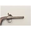 Image 6 : 18AP-11 DBL PERC.Double barrel percussion pistol,  approximately .40 caliber.  The pistol is in  goo