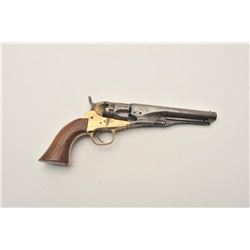 18AP-8 62 POLICE REPROModern reproduction of Model 1862 Police  pocket percussion revolver, brass fr