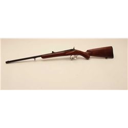 17KH-512 FLOBERT 22 RIFLEFlobert rifle, .22 caliber, blued re-finish,  wood stock,  no visible S/N, 