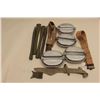 Image 3 : 17JL-22 MILITARY GEARMisc. military gear lot including mess kits,  tent stakes, entrenching tool, we
