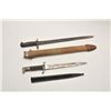 Image 2 : 18AL-68 MISC. LOTLot of 4 military bladed weapons including an  un-marked U.S. carbine bayonet, like