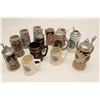 Image 3 : 17FS-354 LOT OF BEER STEINSLot of 14 misc. beer steins; a lifetime  collection!      Est.:  $100-$20