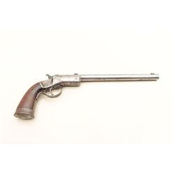 17KH-205 STEVENSStevens single shot pistol, .22 caliber, 10”  barrel, grey patina, wood grips, S/N  