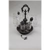 Image 1 : 17LW-15 CRUET SETCruet set , signed, patent reissued Dec. 27,  1854. 8 bottles, 2 missing tops, mino