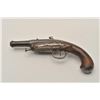 Image 1 : 18AR-47 FLINTLOCKMid-18th Century cannon barrel flintlock  pocket pistol, 9” overall with wood stock