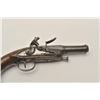 Image 6 : 18AR-47 FLINTLOCKMid-18th Century cannon barrel flintlock  pocket pistol, 9” overall with wood stock