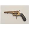 Image 1 : 18AR-65 PINFIREBrass pinfire folding trigger revolver, .28  caliber, checkered wood grips, S/N3482, 