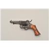 Image 10 : 18AR-69 PINFIREEngraved pinfire revolver, 7.65mm caliber,  grey patina, wood grips, contained in lea