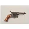 Image 4 : 18AR-69 PINFIREEngraved pinfire revolver, 7.65mm caliber,  grey patina, wood grips, contained in lea