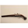 Image 4 : 18AR-45 FLINTLOCK HORSEMANS PISTOLEarly flintlock horseman’s size holster  pistol with fancy iron mo
