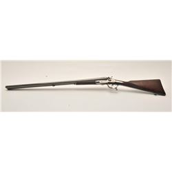 18AR-52 DOUBLESide by Side exposed hammers shotgun, 12  gauge, 30” damascus barrels, engraved  recei