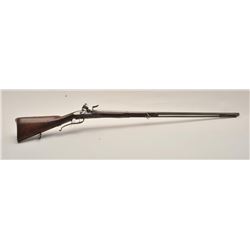 18AR-57 AUSTRIAN FOWLERAustrian flintlock fowler, 16 gauge, 40.5”  barrel, carved wood half stock, b