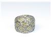 Image 2 : 18CAI-35 DIAMOND RINGExquisite designer ring featuring over 150  round Diamonds weighing approx. 3.0