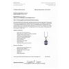 Image 4 : 18CAI-38 PURPLE SAPPHIRE & DIMAOND PENDANTElegant pendant featuring a natural Purple  Sapphire weigh