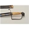 Image 2 : 18VS-4 EAGLE HEAD OFFICERS SWORDAmerican eagle head officer’s sword with  twisted bone grip, blued a