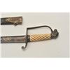 Image 6 : 18VS-4 EAGLE HEAD OFFICERS SWORDAmerican eagle head officer’s sword with  twisted bone grip, blued a