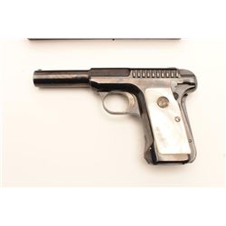 18CA-21 SAVAGE MDL 1915Savage Model 1915 hammerless .380 caliber  semi-auto pistol in excellent orig