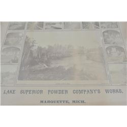 EVE-100 ALBUMEN PHOTGRAPHSMounted series of Albumen photographs of Lake  Superior Powder Company Wor