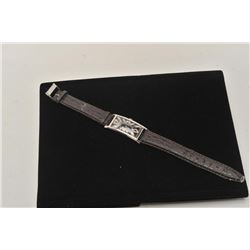 18BZ-5 VINTAGE LONGINES WRIST WATCHVintage platinum Longines wrist watch with  curvex style body fro