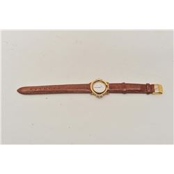 18BZ-6 VINTAGE SYLVAIN WRISTWATCHVintage 2 color gold 18KT ladies designer  wristwatch by Sylvain in