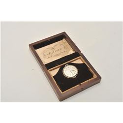 18BZ-15 GENT'S POCKET WATCHRare gentleman’s 18KT gold and enamel pocket  watch. Excellent condition.