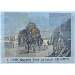 EVE-105 1902 DATED ADVERTISER1902 dated advertiser showing Lord Roberts  entering Pretoria, South Af