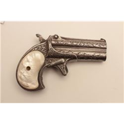 18CF-2 REMINGTON O/URemington .41 caliber O/U derringer with one  line address, Deluxe New York engr