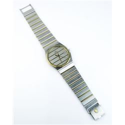 18CAI-20 GENTS SWISS CONCORD WATCHGents Swiss Concord watch in 18 karat yellow  gold and stainless s