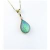 Image 2 : 18CAI-23 AUSTRALIAN BLACK OPAL PENDANTHigh quality pendant featuring a fine  Australian Black Opal w