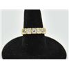 Image 1 : 18RPS-32 DIAMOND RINGOne 5 diamond bezel set band in 14k yellow  gold. Diamonds weighing approx. 0.5