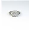 Image 1 : 18CAI-43 DIAMOND RINGDazzling ring invisible set with six princess  cut Diamonds and 46 round Diamon